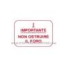 Adhésif   Non ostruire il foro   rouge
